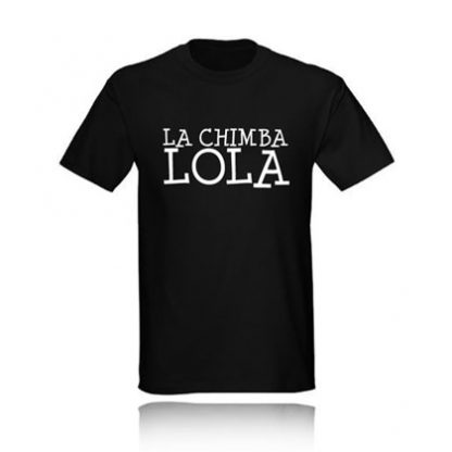 t-shirt LA CHIMBA LOLA camiseta black negra